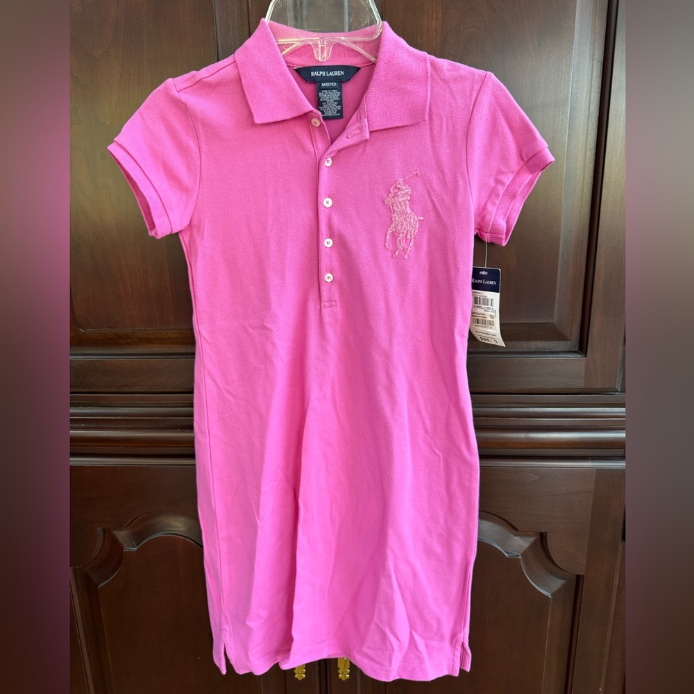 Ralph Lauren pink t-shirt dress size M(8-10)